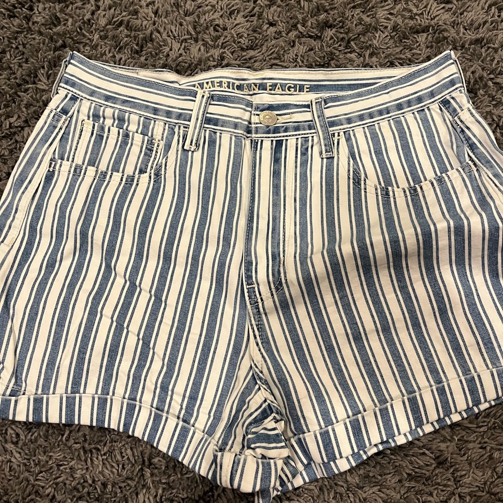 American Eagle striped shorts